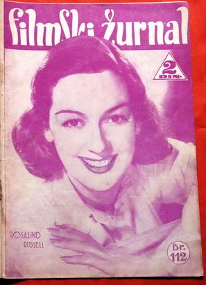 FILMSKI ZURNAL magazine side cover Issue 112 10 January 1941