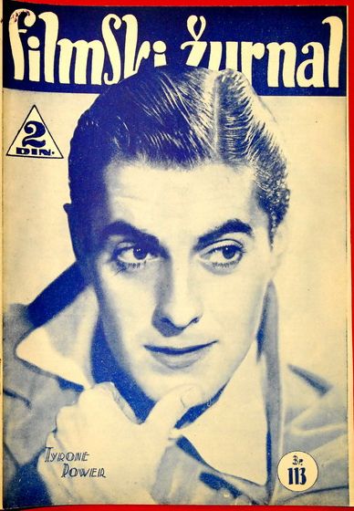 FILMSKI ZURNAL magazine side cover Issue 113 17 January 1941