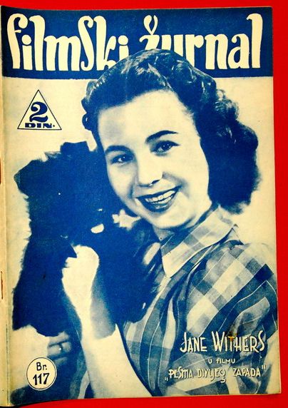 FILMSKI ZURNAL magazine side cover Issue 117 14 February 1941