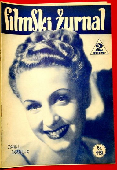 FILMSKI ZURNAL magazine side cover Issue 119 28 February 1941