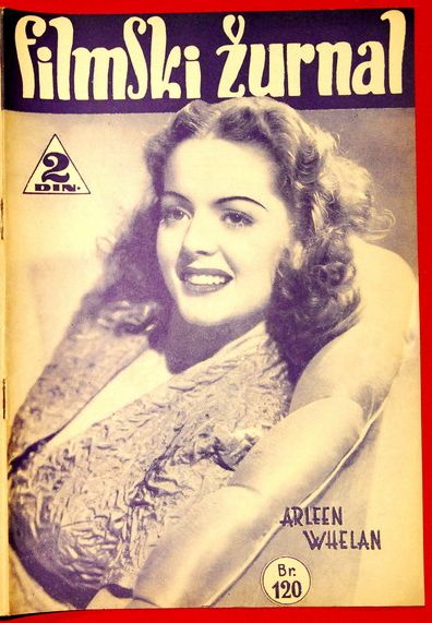 FILMSKI ZURNAL magazine side cover Issue 120 7 March 1941