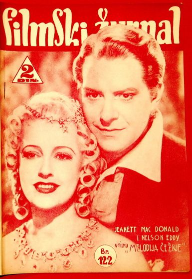 FILMSKI ZURNAL magazine side cover Issue 122 21 March 1941