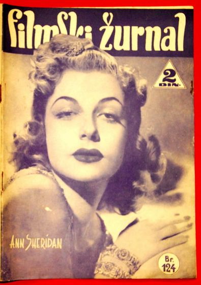 FILMSKI ZURNAL magazine side cover Issue 124 4 April 1941