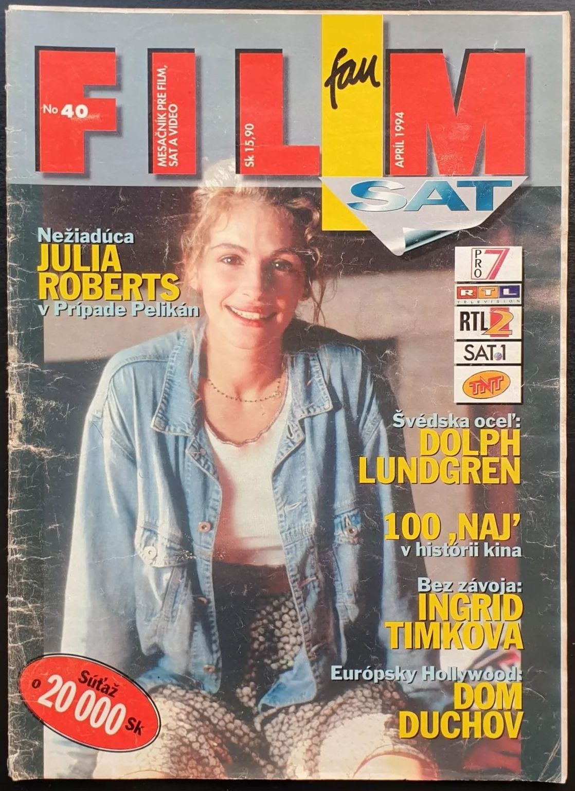 FILM (Slovakia) magazine side cover Issue 40   1994