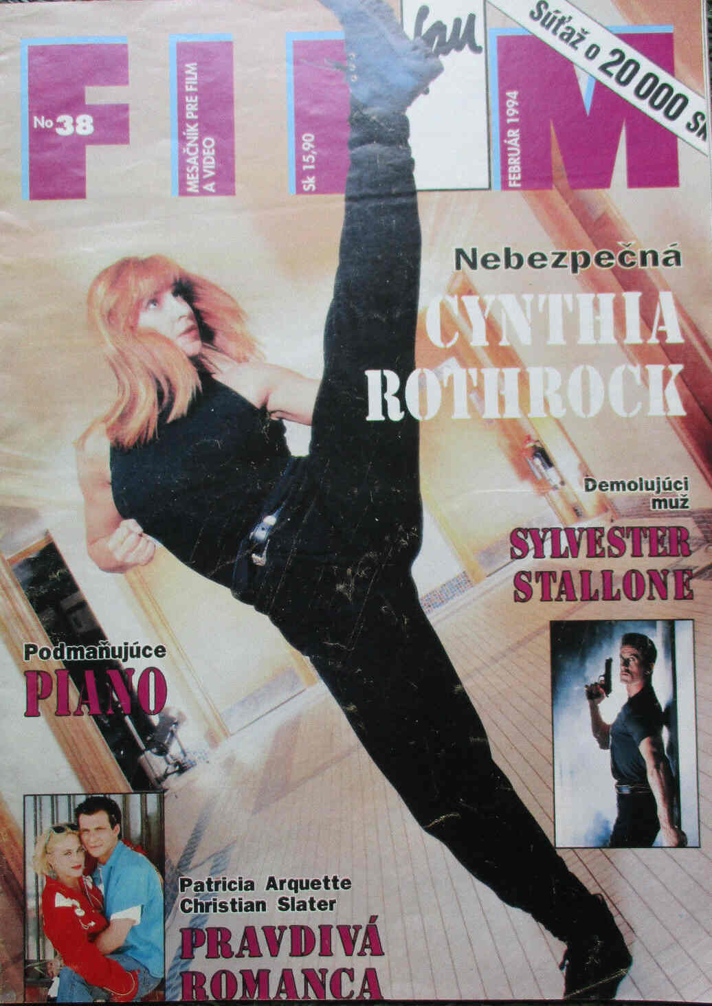 FILM (Slovakia) magazine side cover Issue 38 February 1994