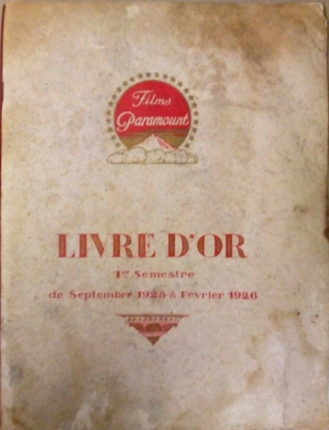 FILMS PARAMOUNT magazine side cover  September 1925/ February 1926 