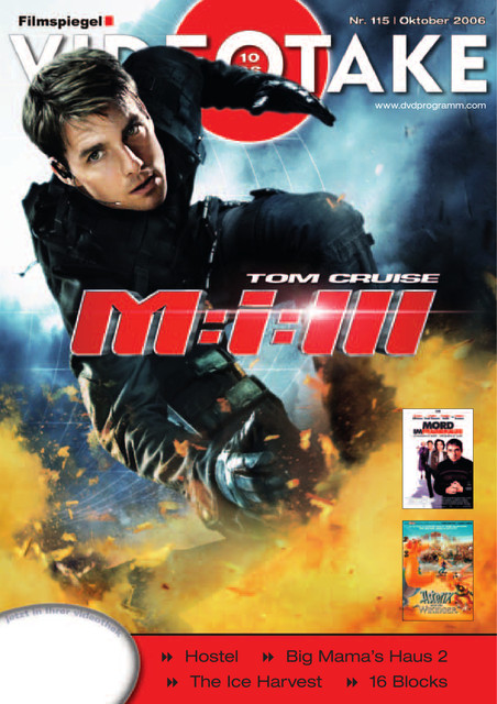 FILMSPIEGEL (1997 PLUS) magazine side cover Issue 115 October 2006