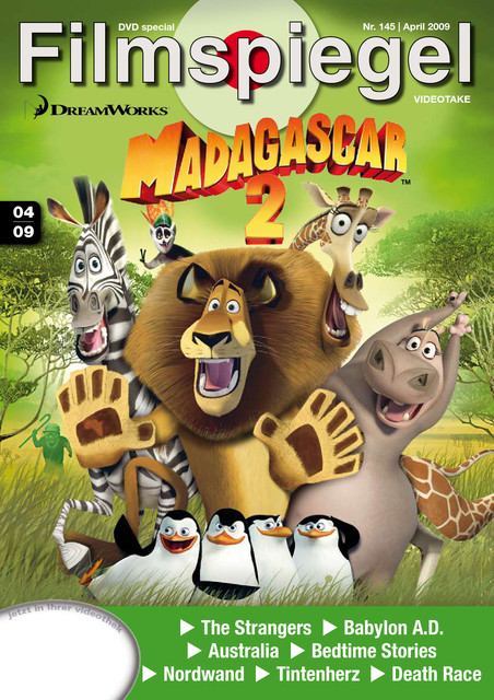 FILMSPIEGEL (1997 PLUS) magazine side cover Issue 145 April 2009