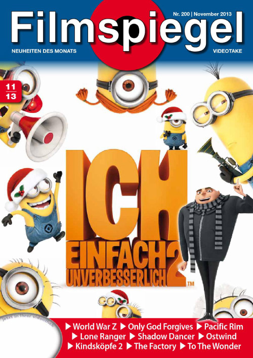 FILMSPIEGEL (1997 PLUS) magazine side cover Issue 200 November 2013