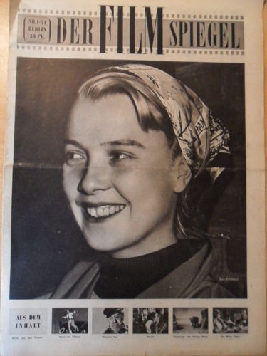 FILMSPIEGEL magazine side cover Issue 1  1954