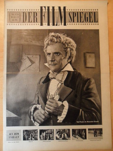 FILMSPIEGEL magazine side cover Issue 3  1954
