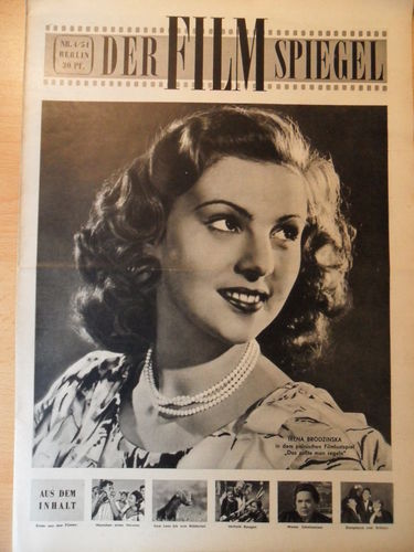 FILMSPIEGEL magazine side cover Issue 4  1954