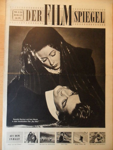 FILMSPIEGEL magazine side cover Issue 5  1954