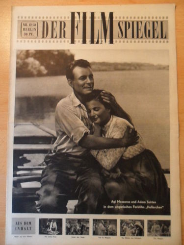 FILMSPIEGEL magazine side cover Issue 12  1954
