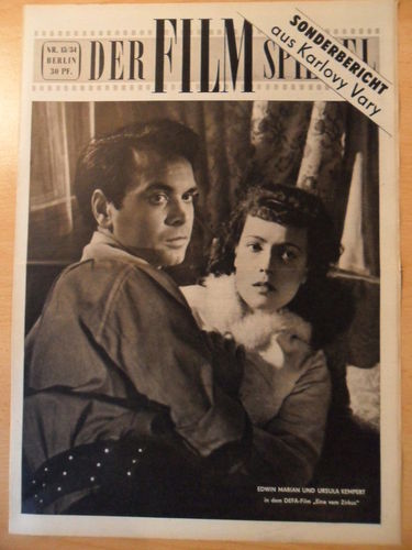 FILMSPIEGEL magazine side cover Issue 15  1954