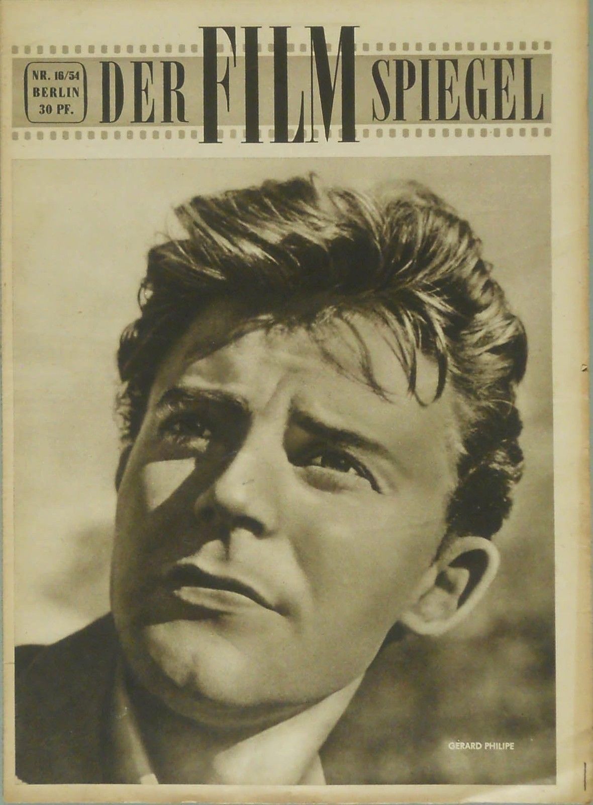 FILMSPIEGEL magazine side cover Issue 16  1954