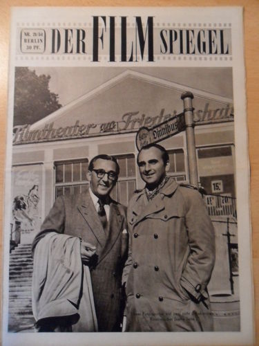 FILMSPIEGEL magazine side cover Issue 21  1954