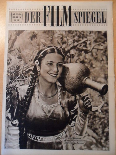 FILMSPIEGEL magazine side cover Issue 22  1954