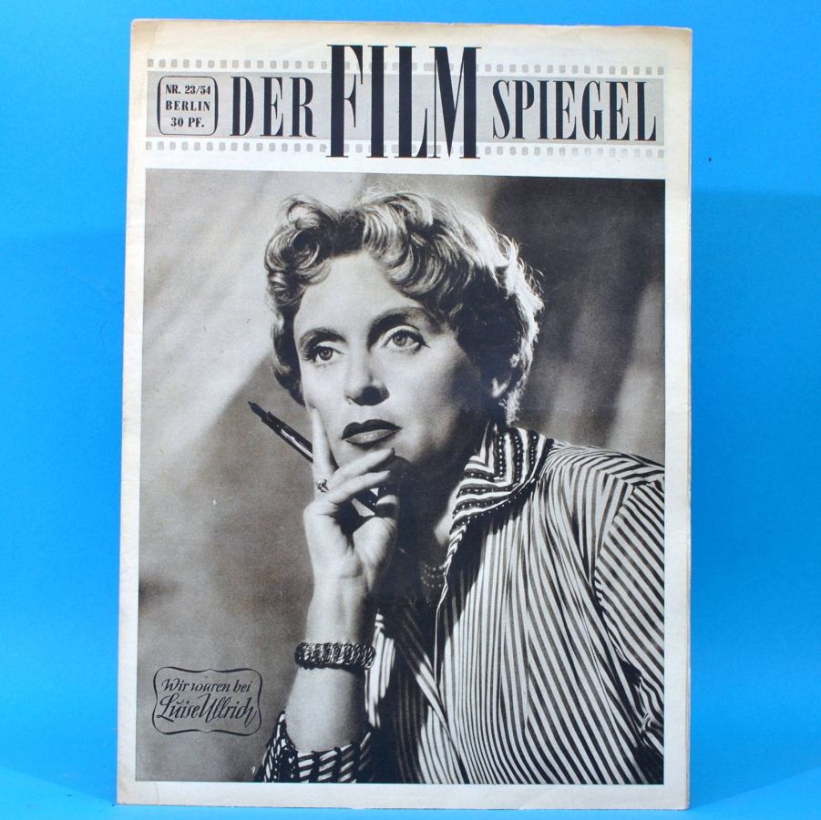 FILMSPIEGEL magazine side cover Issue 23  1954