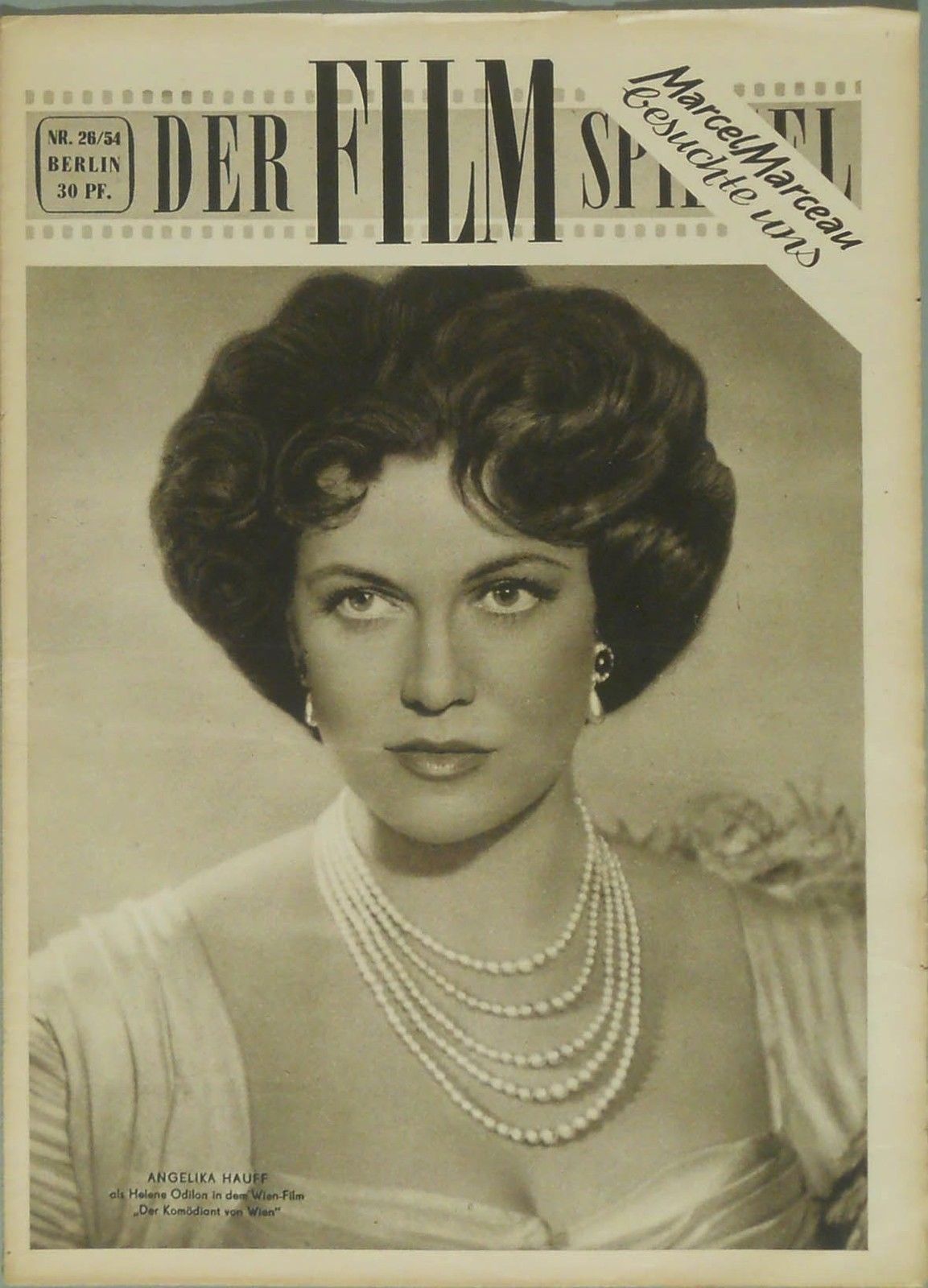 FILMSPIEGEL magazine side cover Issue 24  1954