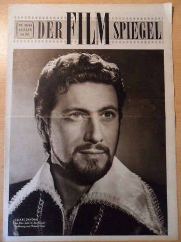FILMSPIEGEL magazine side cover Issue 25  1954