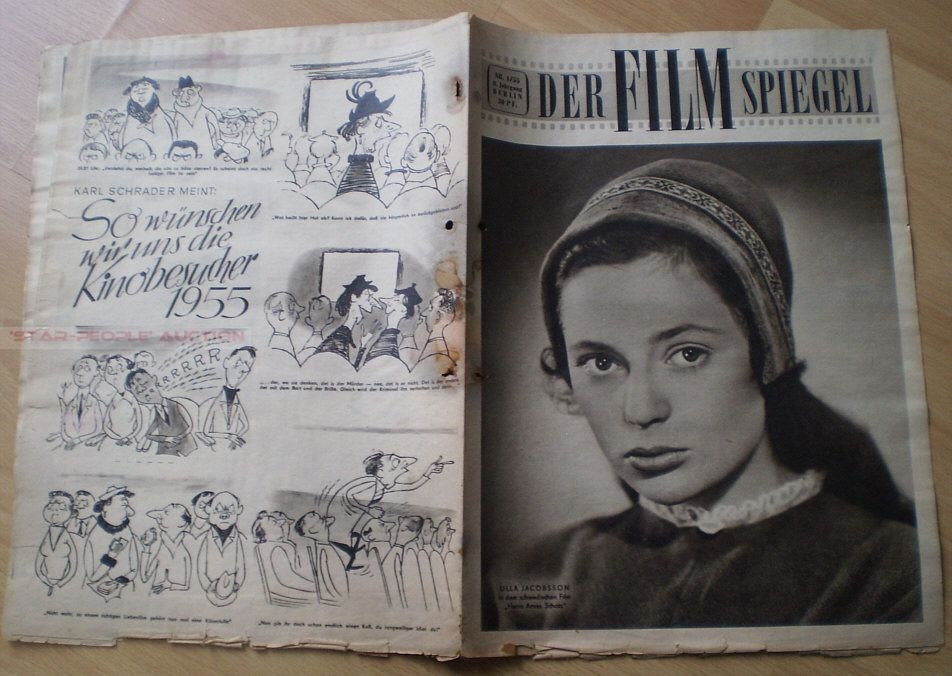 FILMSPIEGEL magazine side cover Issue 1  1955