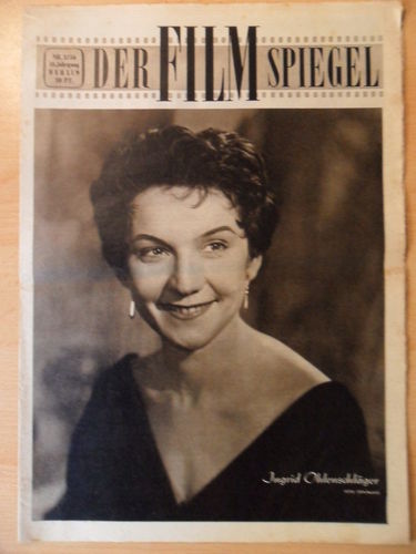 FILMSPIEGEL magazine side cover Issue 2  1956