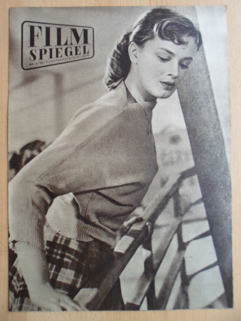 FILMSPIEGEL magazine side cover Issue 6  1958