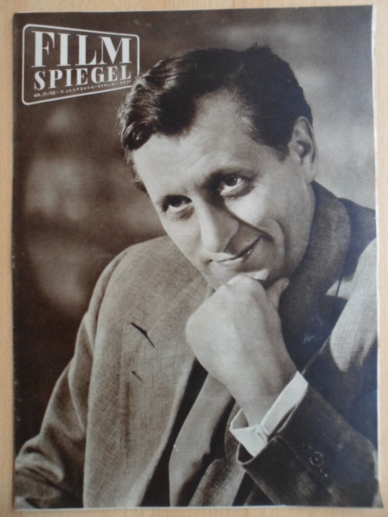FILMSPIEGEL magazine side cover Issue 11  1958