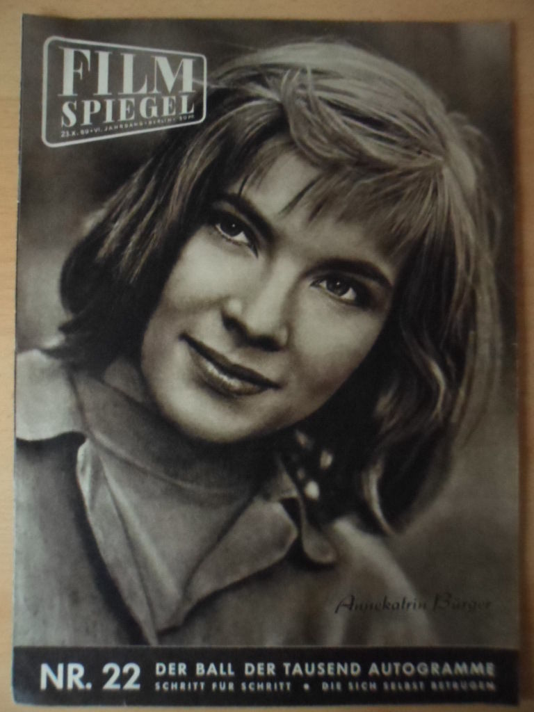 FILMSPIEGEL magazine side cover Issue 22  1959