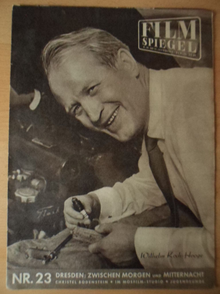 FILMSPIEGEL magazine side cover Issue 23  1959