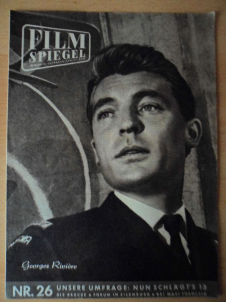 FILMSPIEGEL magazine side cover Issue 26  1959