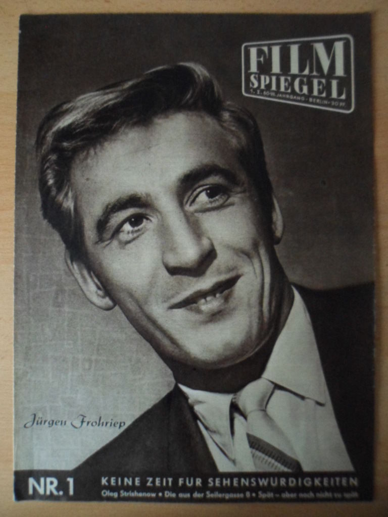 FILMSPIEGEL magazine side cover Issue 1  1960