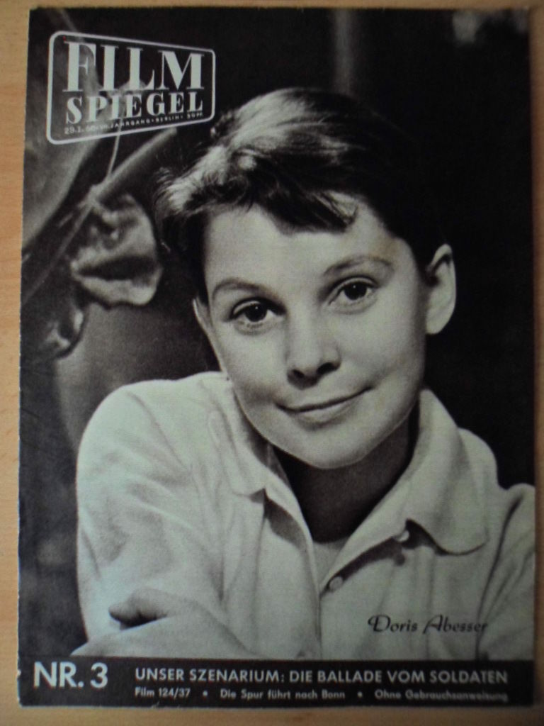 FILMSPIEGEL magazine side cover Issue 3  1960