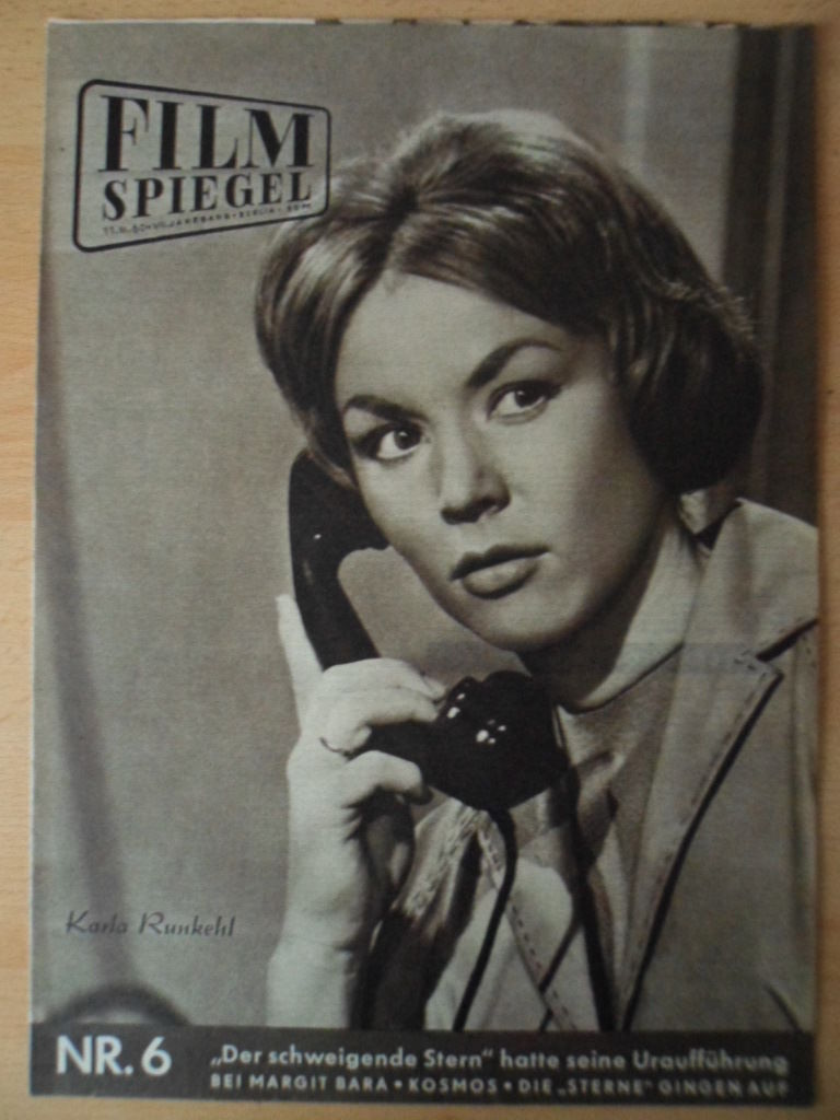 FILMSPIEGEL magazine side cover Issue 6  1960