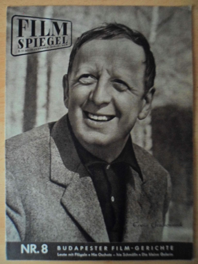 FILMSPIEGEL magazine side cover Issue 8  1960