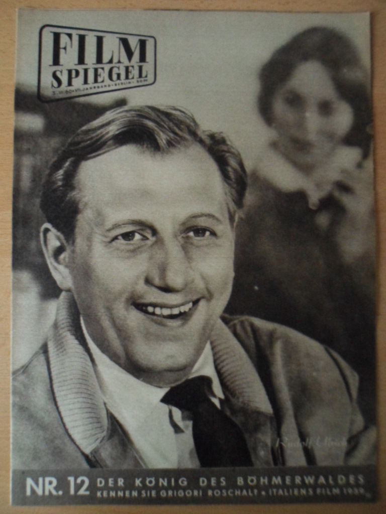 FILMSPIEGEL magazine side cover Issue 12  1960