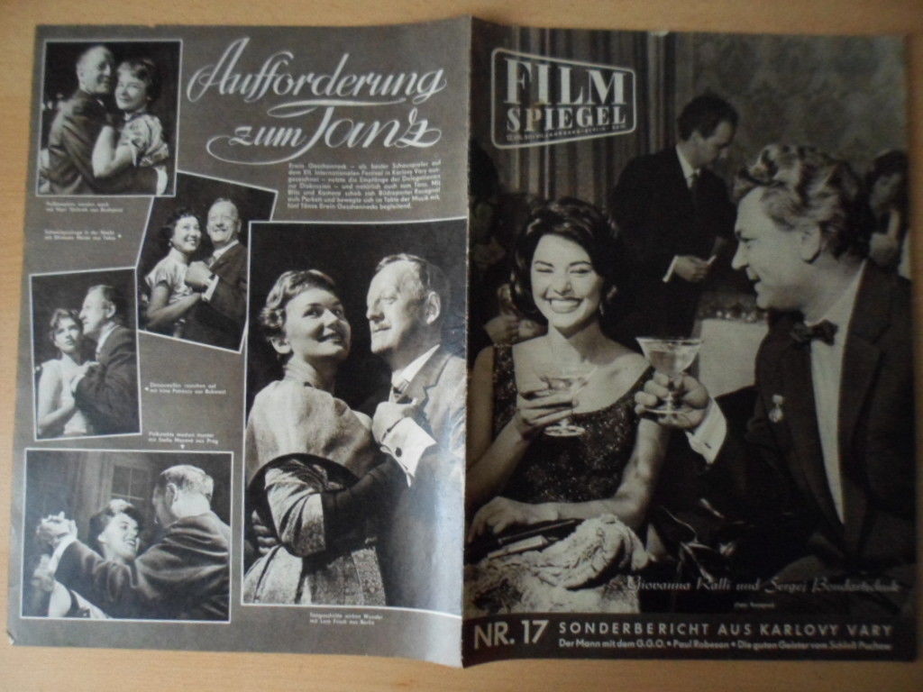 FILMSPIEGEL magazine side cover Issue 17  1960
