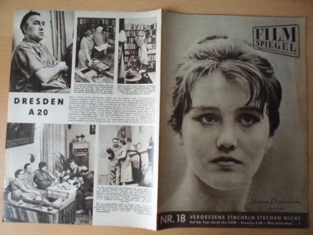 FILMSPIEGEL magazine side cover Issue 18  1960