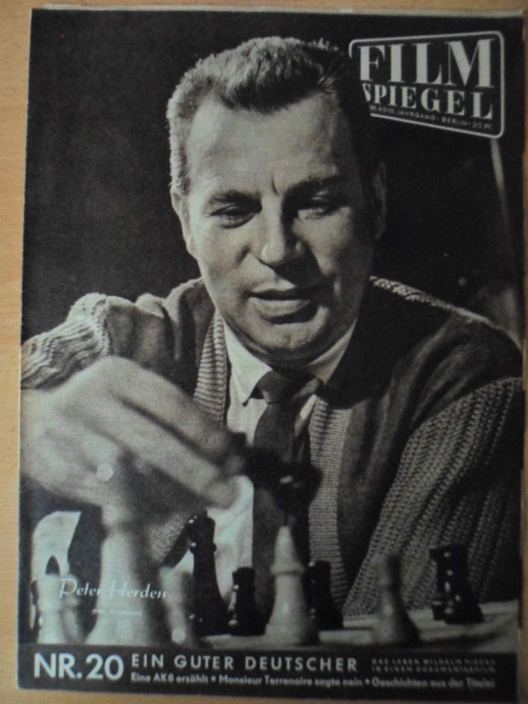 FILMSPIEGEL magazine side cover Issue 20  1960