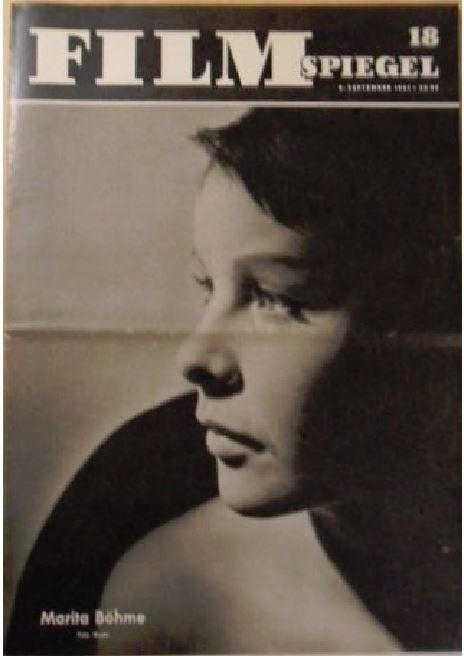FILMSPIEGEL magazine side cover Issue 18 8 September 1961