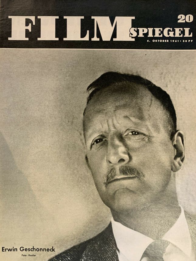 FILMSPIEGEL magazine side cover Issue 20 6 October 1961