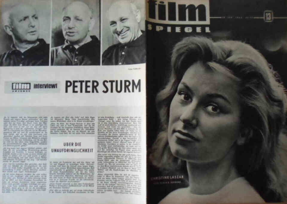 FILMSPIEGEL magazine side cover Issue 13  1963