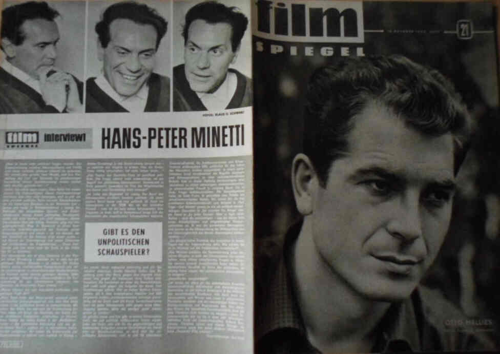 FILMSPIEGEL magazine side cover Issue 21  1963