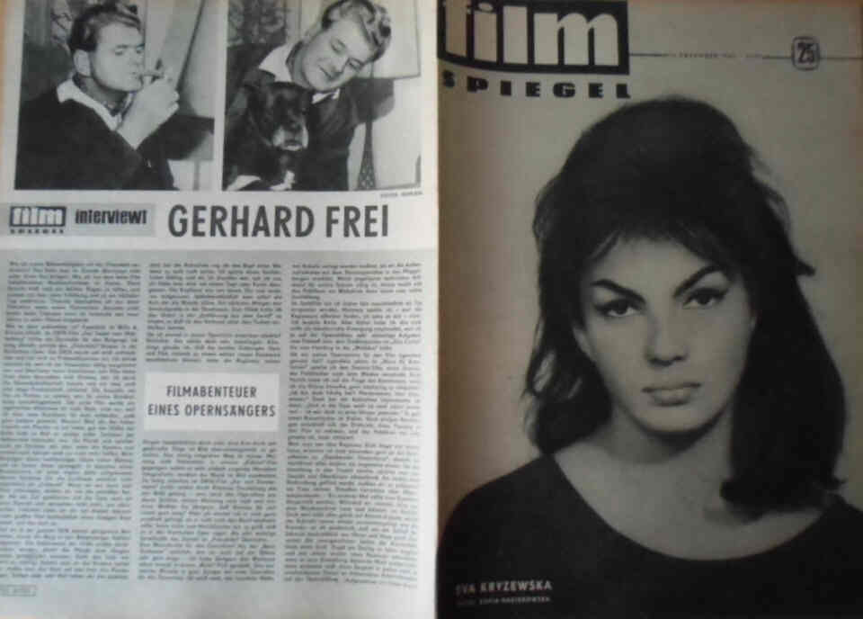 FILMSPIEGEL magazine side cover Issue 25  1963