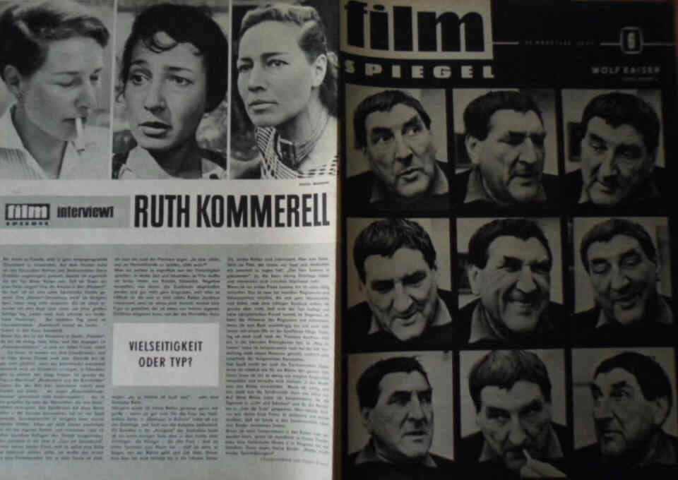 FILMSPIEGEL magazine side cover Issue 6  1963