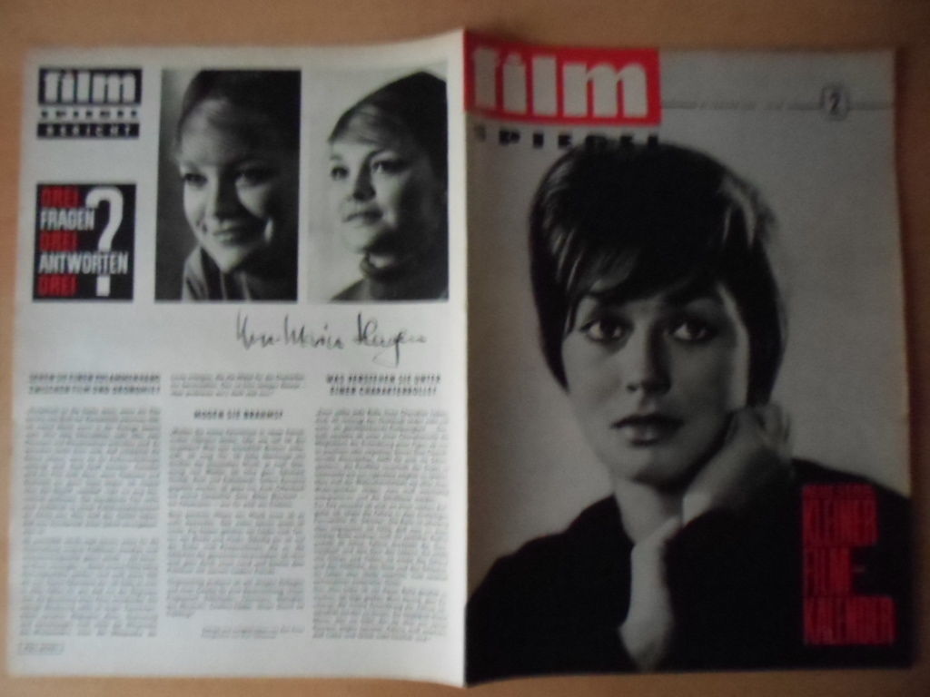 FILMSPIEGEL magazine side cover Issue 2  1965