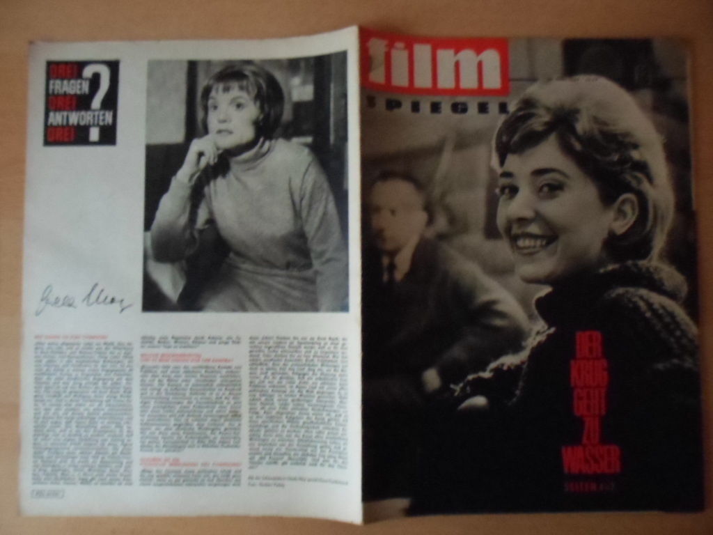 FILMSPIEGEL magazine side cover Issue 13  1965
