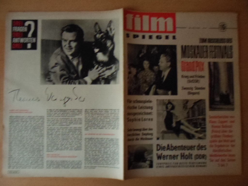 FILMSPIEGEL magazine side cover Issue 15  1965