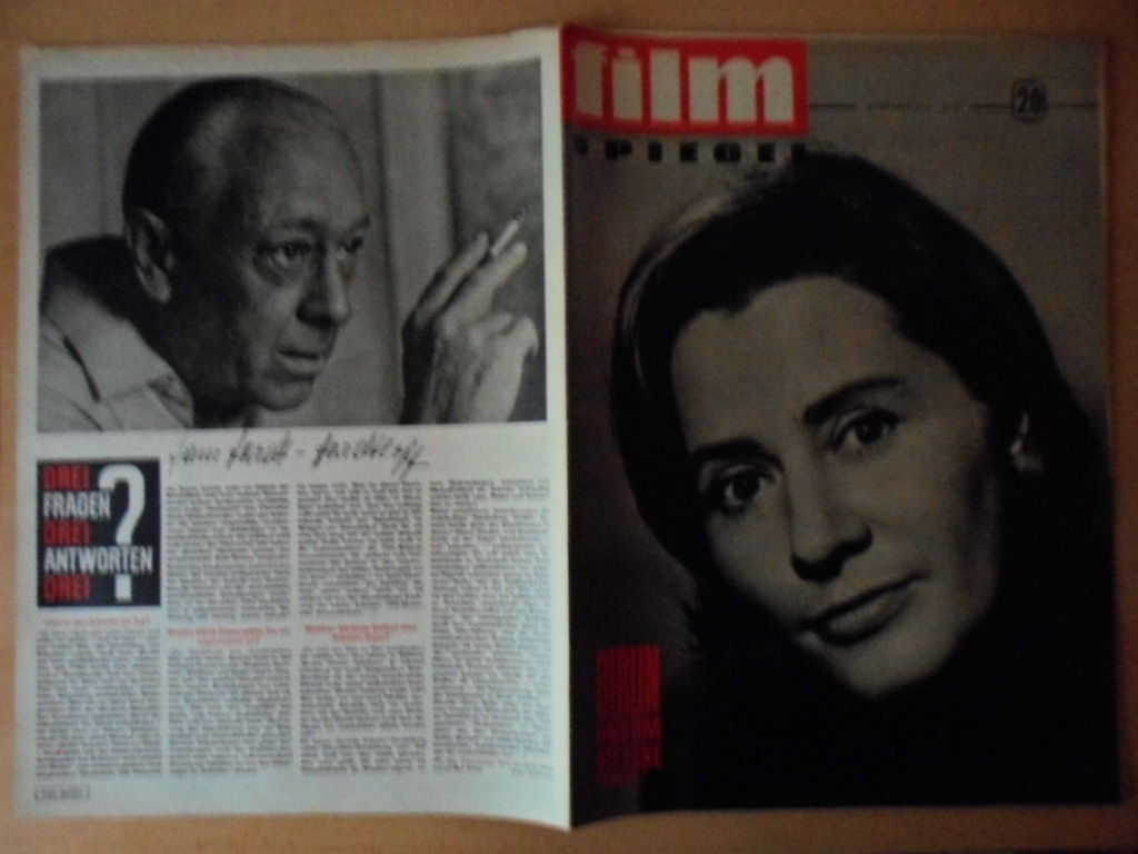 FILMSPIEGEL magazine side cover Issue 20  1965